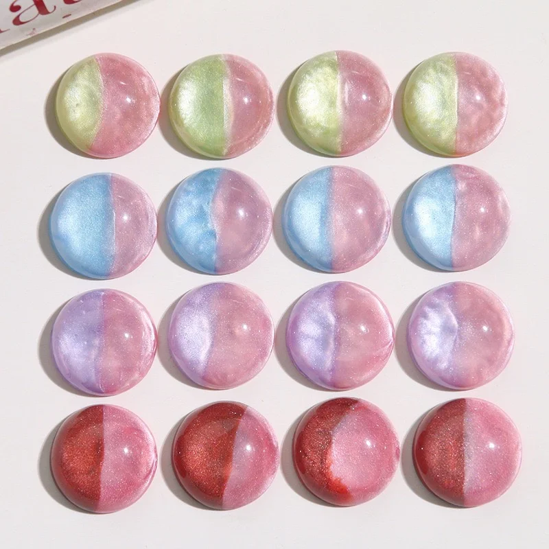 

Оптовая продажа, 50 шт./лот, 20 мм, цветной узор, принт, геометрия, круглая форма, смоляные бусины-кабошоны, ювелирные изделия своими руками, аксессуары для волос для одежды