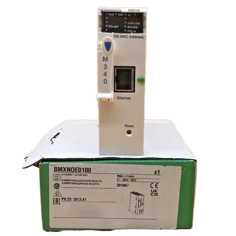 BMXNOE0100 Ethernet Communication Module for Electric Modicon M340 PLC compatible industrial automation control