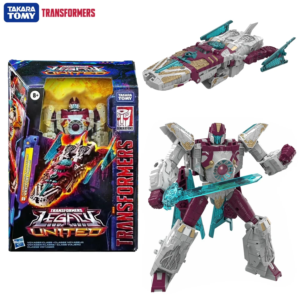 

[In Stock] Transformers Legacy United Vector Prime (Cybertron Universe) 17.5 cm Voyager Class Action Figure Anime Model Toys