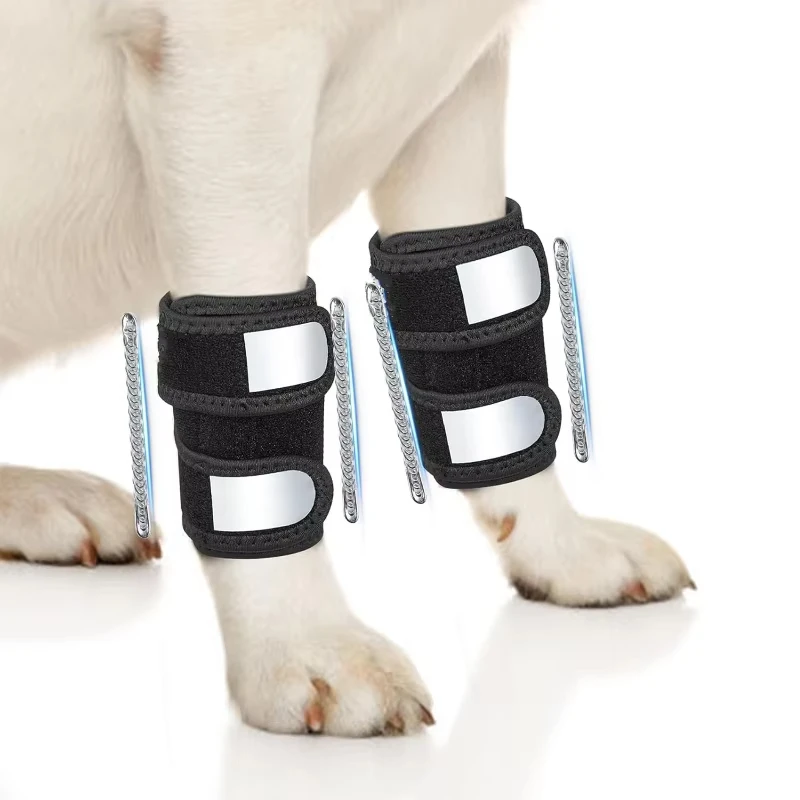 Adjustable Reflective Dog Knee Pads Pet Leg Joint Injury Protector Safety Dog Front Leg Training Products