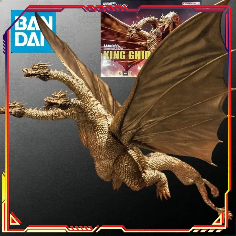 

S.H.MonsterArts Godzilla Monster King Ghidorah 1972 Action Figure 25cm PVC ABS Collectible Model Toy for Fans Gift Display
