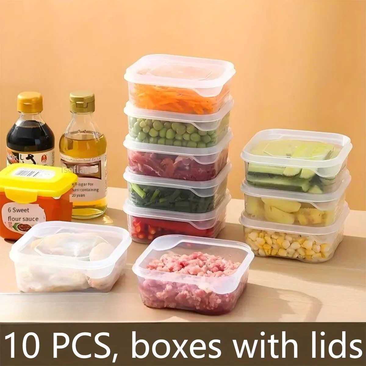10 adet mutfak buzdolabı sakla - Meal Prep Containers Xl incelemesi ve fiyatı