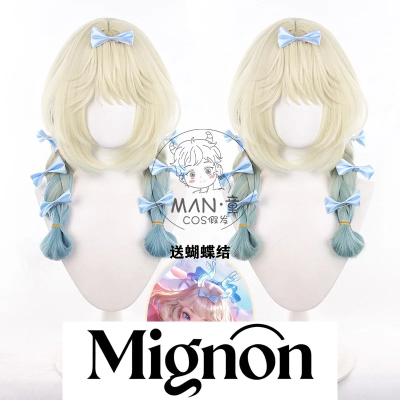 

Honor of Kings Yao Cinnamoroll Dream, парик для косплея, миньон, окрашенный в двухцветный подарок на Хэллоуин