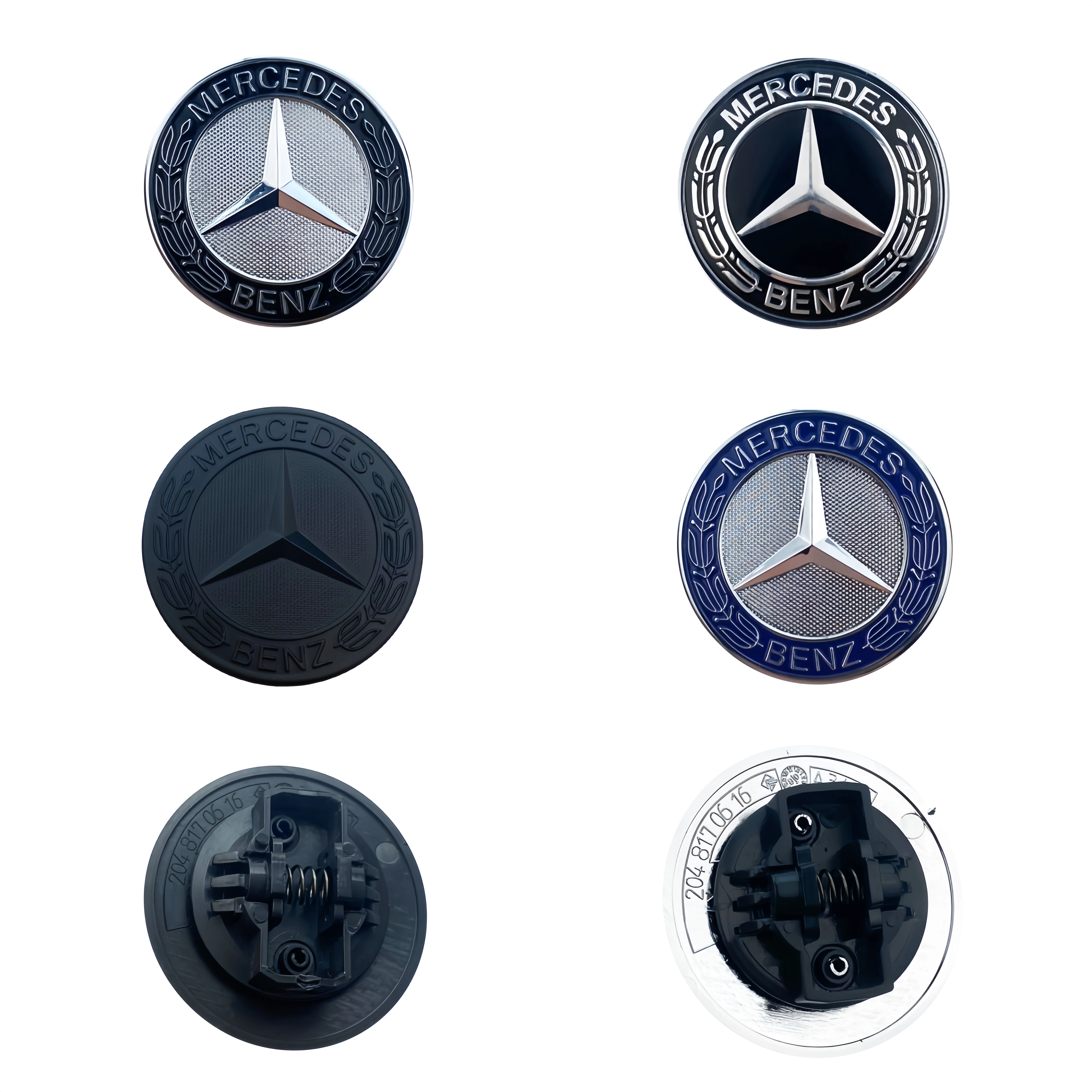 57MM Car Front Hood Emblem Badge Bonnet Car Accessories For Mercedes Benz W204 W205 W212 W213 W221 W177 W246 GLA GLC CLA