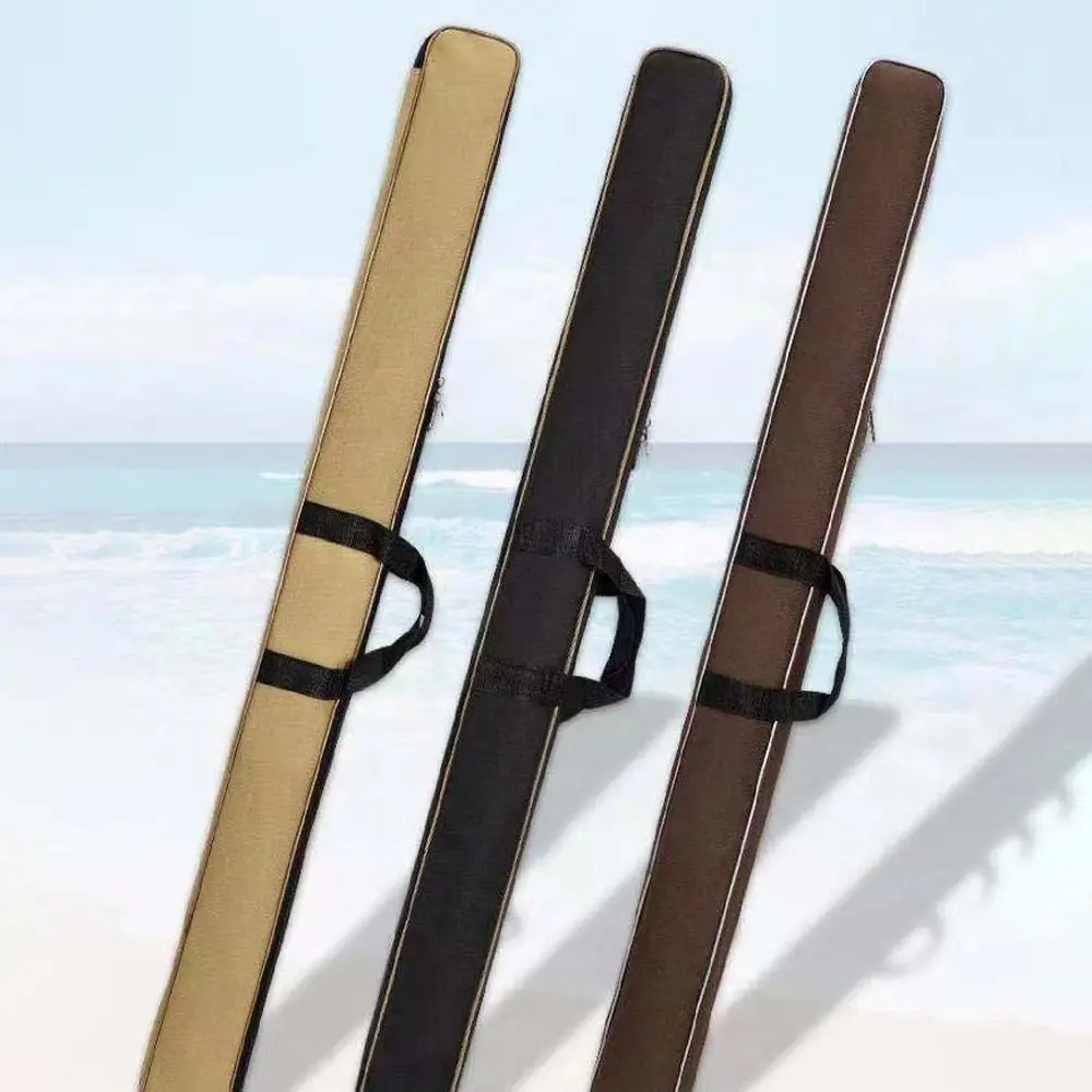 

Large Capacity Fishing Rod Case Storage Two Way Zipper Hand Woven Handle Sea Rod Storage Bag Portable Labor-saving