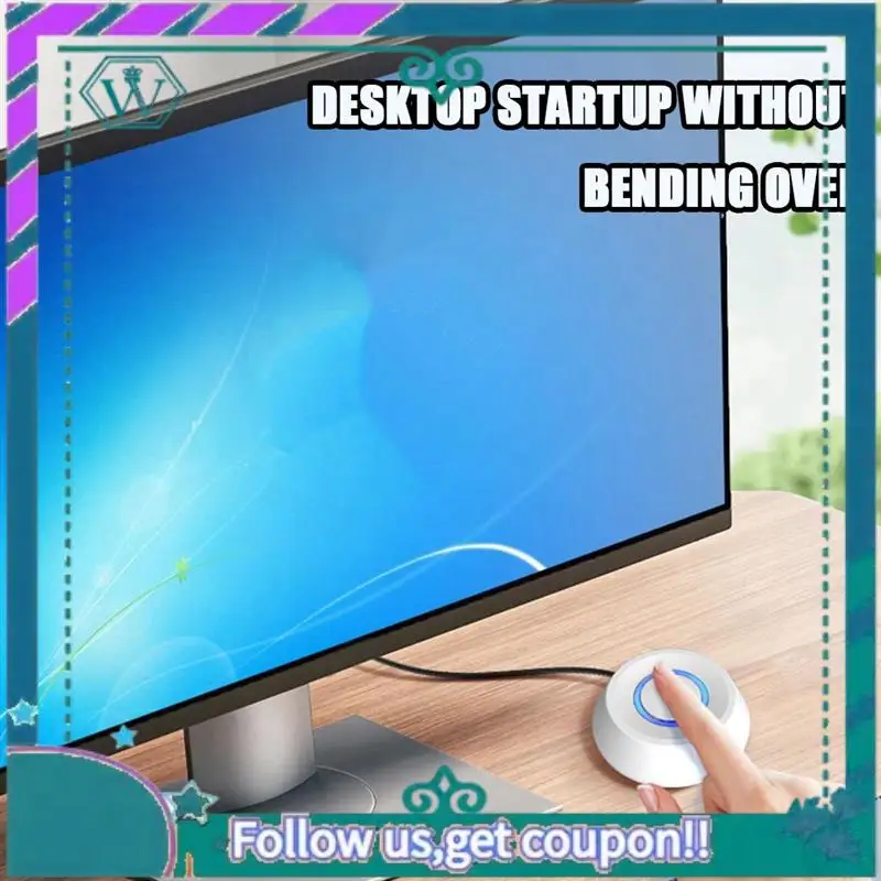 

Модернизированный 1,8 м настольный переключатель компьютера, материнская плата ПК, внешняя кнопка включения/выключения питания, удлинительный кабель, круглый переключатель запуска