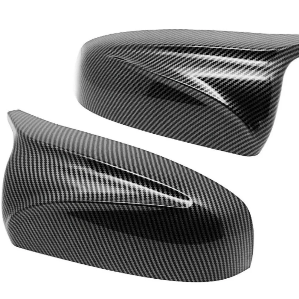 

Cow Horn Rearview Mirror Shell Carbon Pattern 51162182697 for BMW X5E70X6E71 07-13