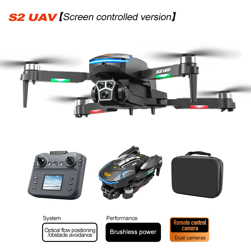 Xiaomi S2 Max Drone Professional 8K HD Dual Camera Obstacle Avoidance Foldable Quadcopter Drone With Screen Remote Control