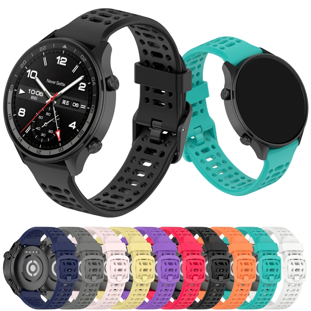 Силиконовый ремешок для часов 22 мм для OPPO Watch Sport/X2/X/4 Pro, ремешок для часов, браслет для Oneplus Watch 3/2/2R, аксессуар для браслета Силиконовый ремешок для часов 22 мм для OPPO Watch Sport/X2/X/4 Pro, ремешок для часов, браслет для Oneplus Watch 3/2/2R, аксессуар для браслета