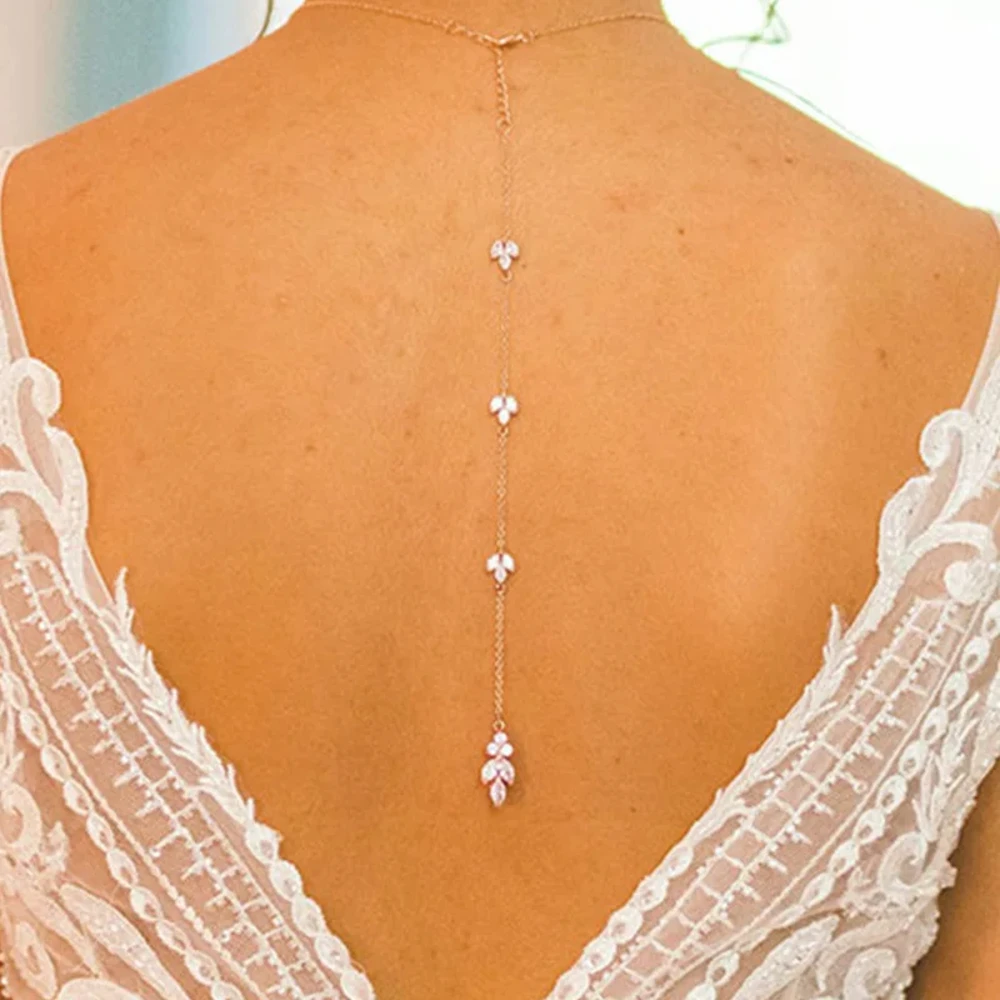 Fleur de luxe pour femme, collier pour femme, longue goutte, CZ complète, mariée, bijoux de mariage, vente en gros