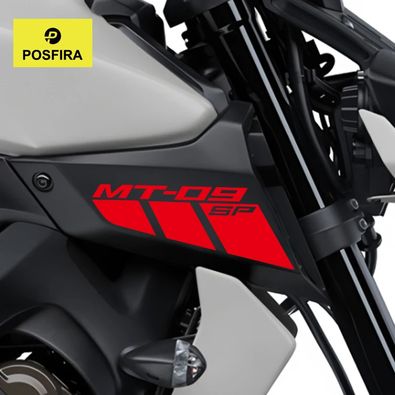 POSFIRA Motorcycle Air Intake Panel Stickers Vinyl Decals for Yamaha MT09 SP MT 09 MT-09 SP 2018 2019 2020 Motorbike Accessories