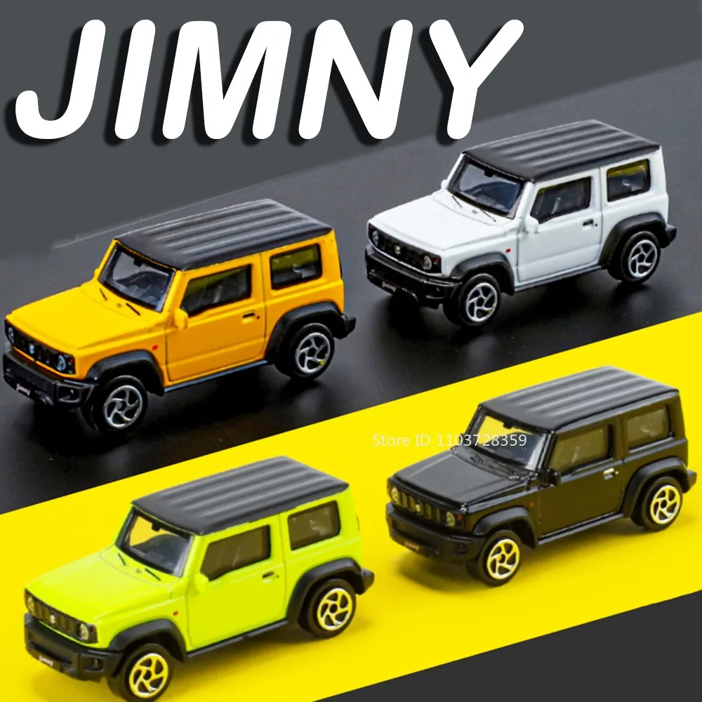 

1:52 Suzuki Jimny Автомобиль Игрушечные модели из сплава, литой под давлением, изысканный интерьер, амортизирующая горка, украшение вперед, автомобили для мальчиков, подарки