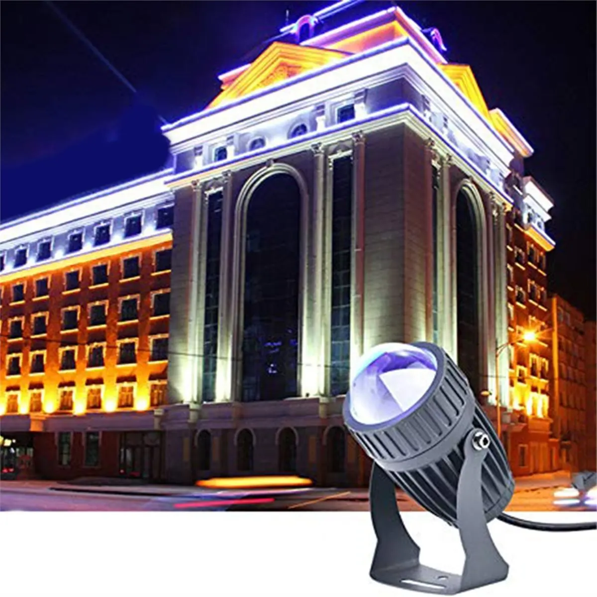 

10W Outdoor IP65 Waterproof LED Wall Spotlights Landscape Lighting RGB Spotlights A Beam of Light