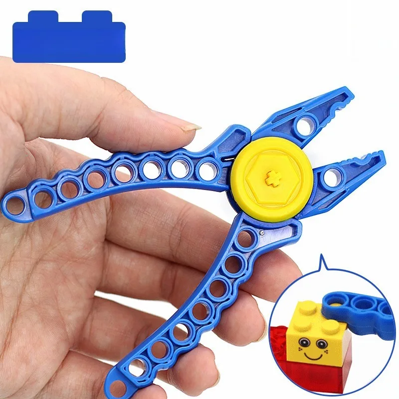 Multi-Use Hammer Finger Grips Blocks Technical Brick Separator Building Block Tool Kit Block Pliers Compatible with Legoeds
