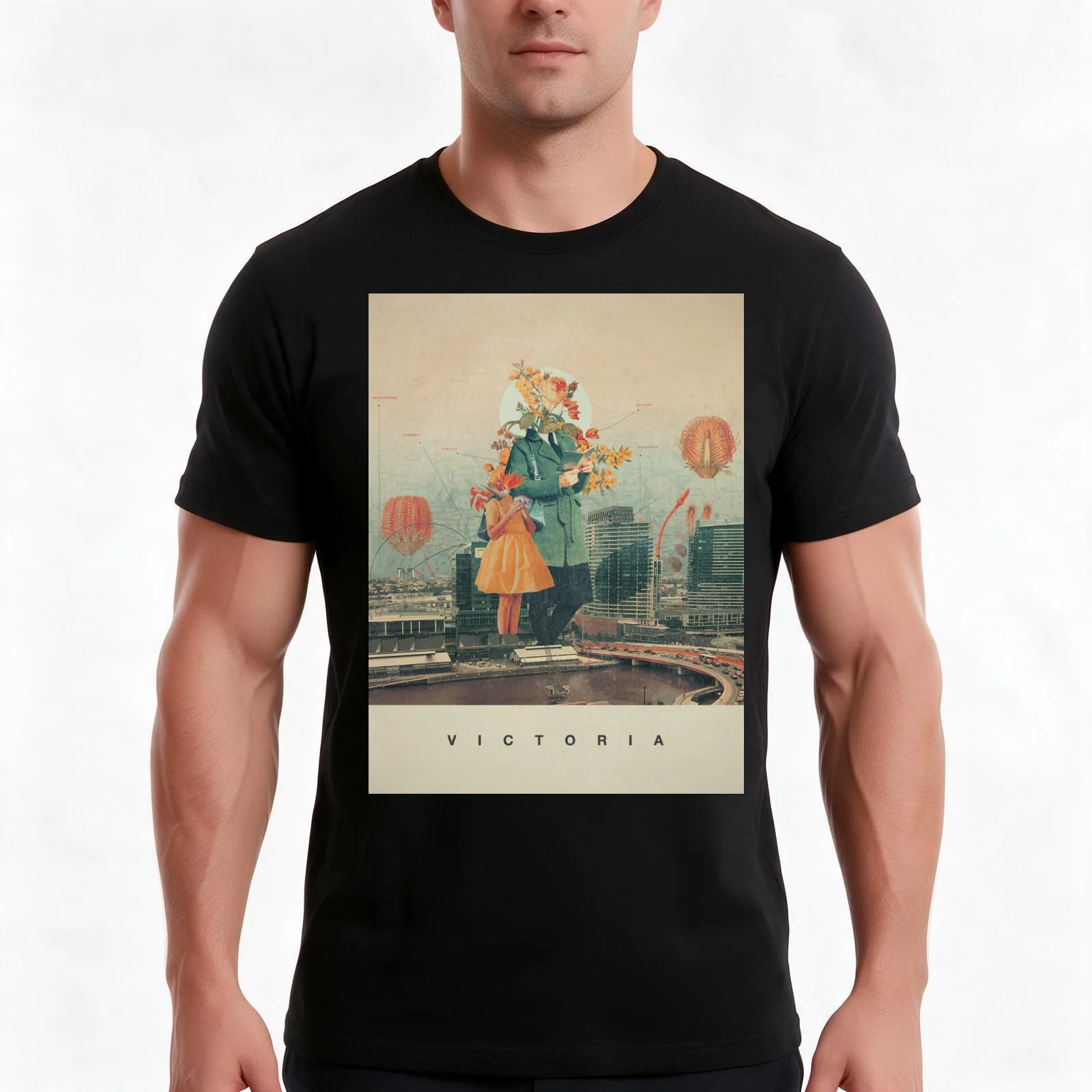 Victoria T-Shirt Summer Casual Cotton Tee Oversized Streetwear Tops Vintage Graphic Print Loose Fit Short Sleeve
