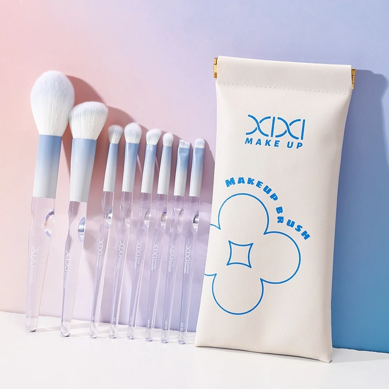 8-delige make-upborstelset Professioneel zacht synthetisch haar voor foundation blending oogschaduw contouren