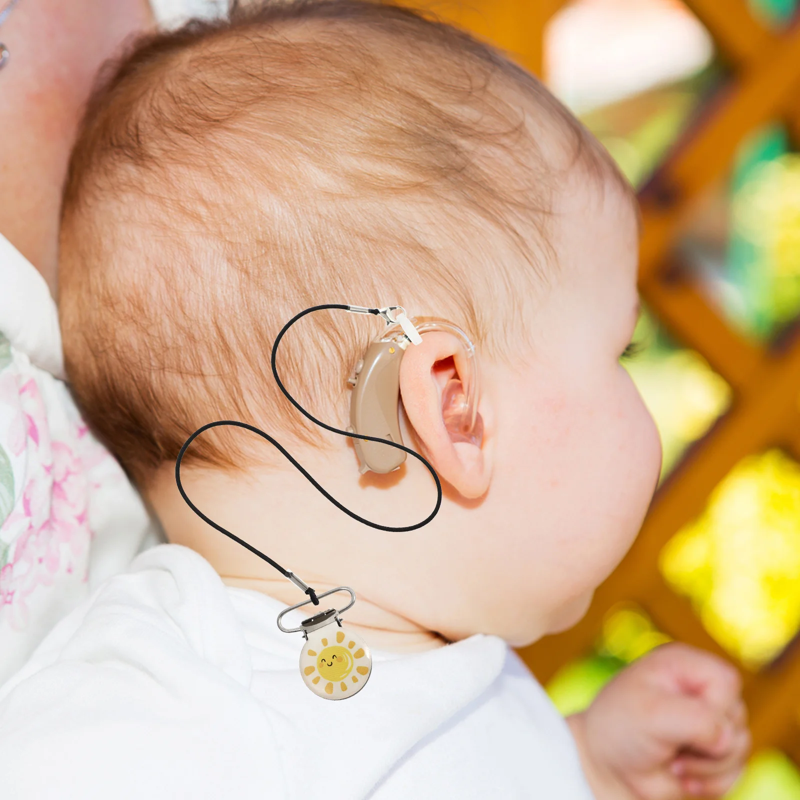 

Anti-Lost Lanyard For Kids Hearing Aid Cord Ear Protector Strap Security Clip Band Sound Amplifier Accessory Cartoon