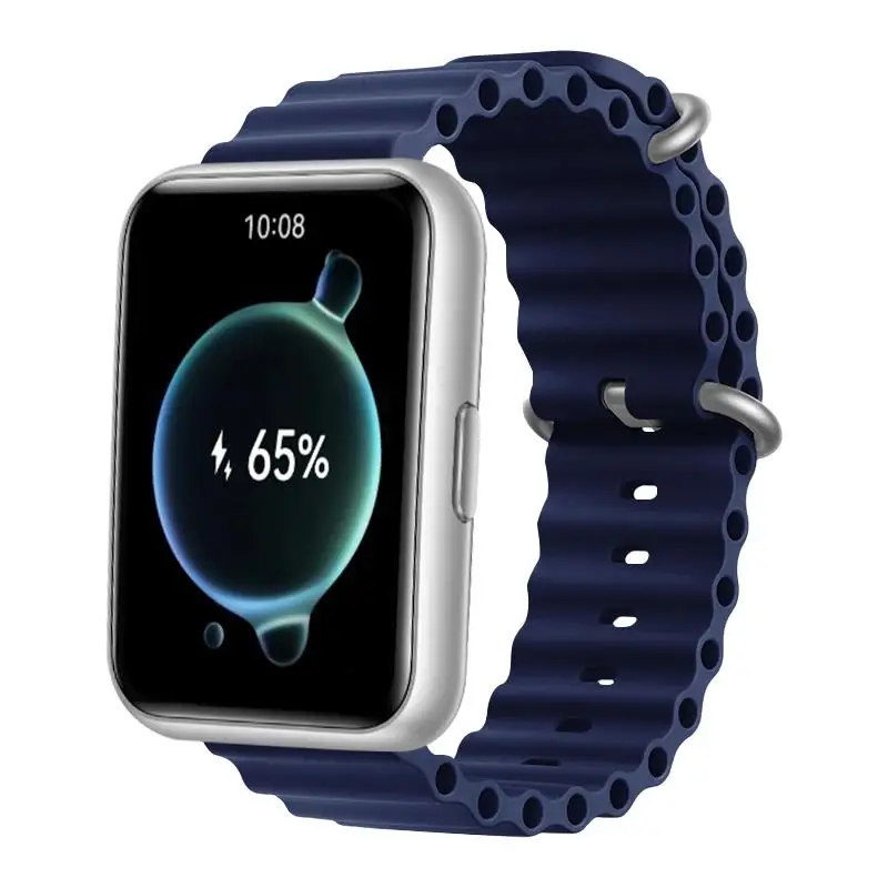 Ocean Band For Huawei Watch FIT 2 Strap silicone Wristband bracelet metal Buckle sport Replacement correa fit2 band Accessories