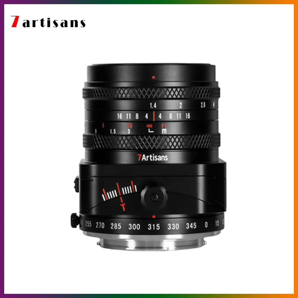 7artisans 50mm F1.4 Tilt-Shift APS-C Camera Lens Large Aperture  for Sony E Fuji X M4/3 Mount Camera