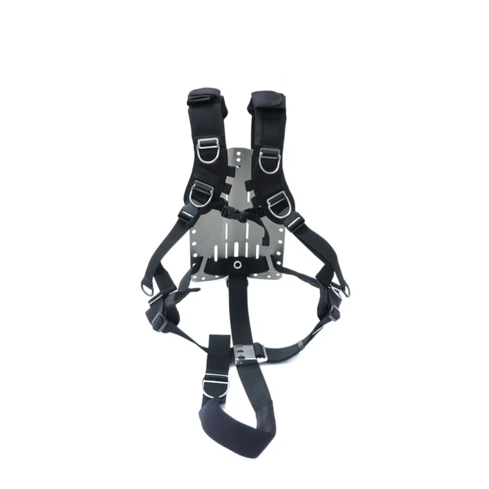 Scuba Diving Backmount Harness Adjustable Shoulder Straps Diving Backpack System Diving Bracket Buckles Diving Suit Accessories