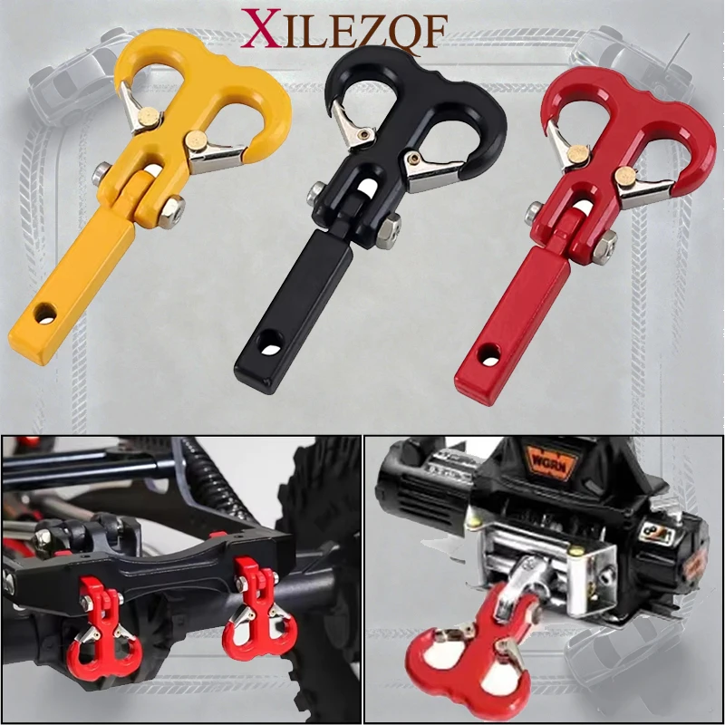 1/10 RC Crawler Metal Simulation Tow Hook Trailer Hitch for TRX4 Yikong RGT SCX10 Off‑Road RC Car Upgrade Accessories