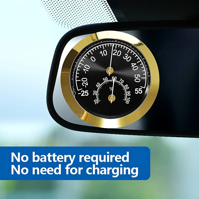 Механический термометр, физический индикатор температуры -25 ° C~55 ° C Внутренний наружный автомобильный датчик температуры