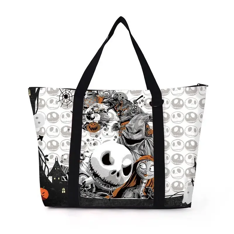 

Christmas Eve Horror Halloween Printed Tote Handbag Student Large Capacity Backpack Shoulder Bag Women's Handbags Crossbody