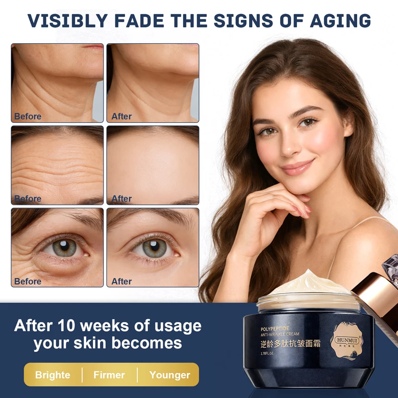 Polypeptide Anti-Wrinkle Firming Anti-Aging Face Cream | Firming Lifting Moisturizer | Wrinkle Reduction | 24H Hydration