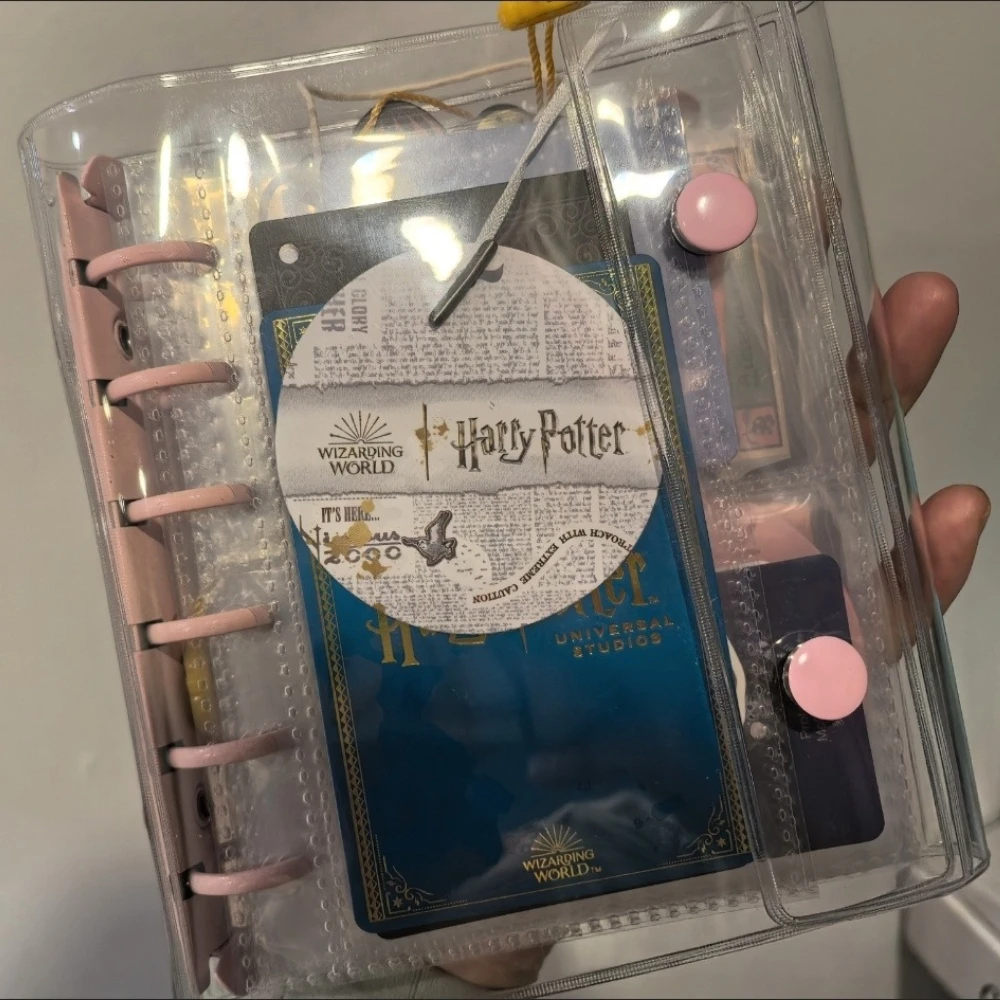 A7 Macaron-Themed Binder Set with 6-Hole Cover & 10 Sleeves Pastel Colors Pink Purple PVC Collectible Organizer for K-Pop Fans view 5