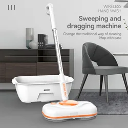 New Electric Floor Mop Sprayer Cleaning Wireless Rotary Electric Floor Cleaner Rechargeable Housework Helper Cordless Floor Mops