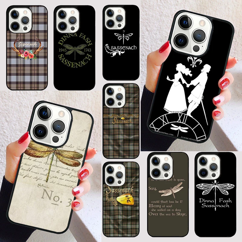 Outlander Sassenach cover For iPhone 15 16 13 12 11 14 Pro Max Mini Max SE 2020 7 8 6S Plus Phone Case