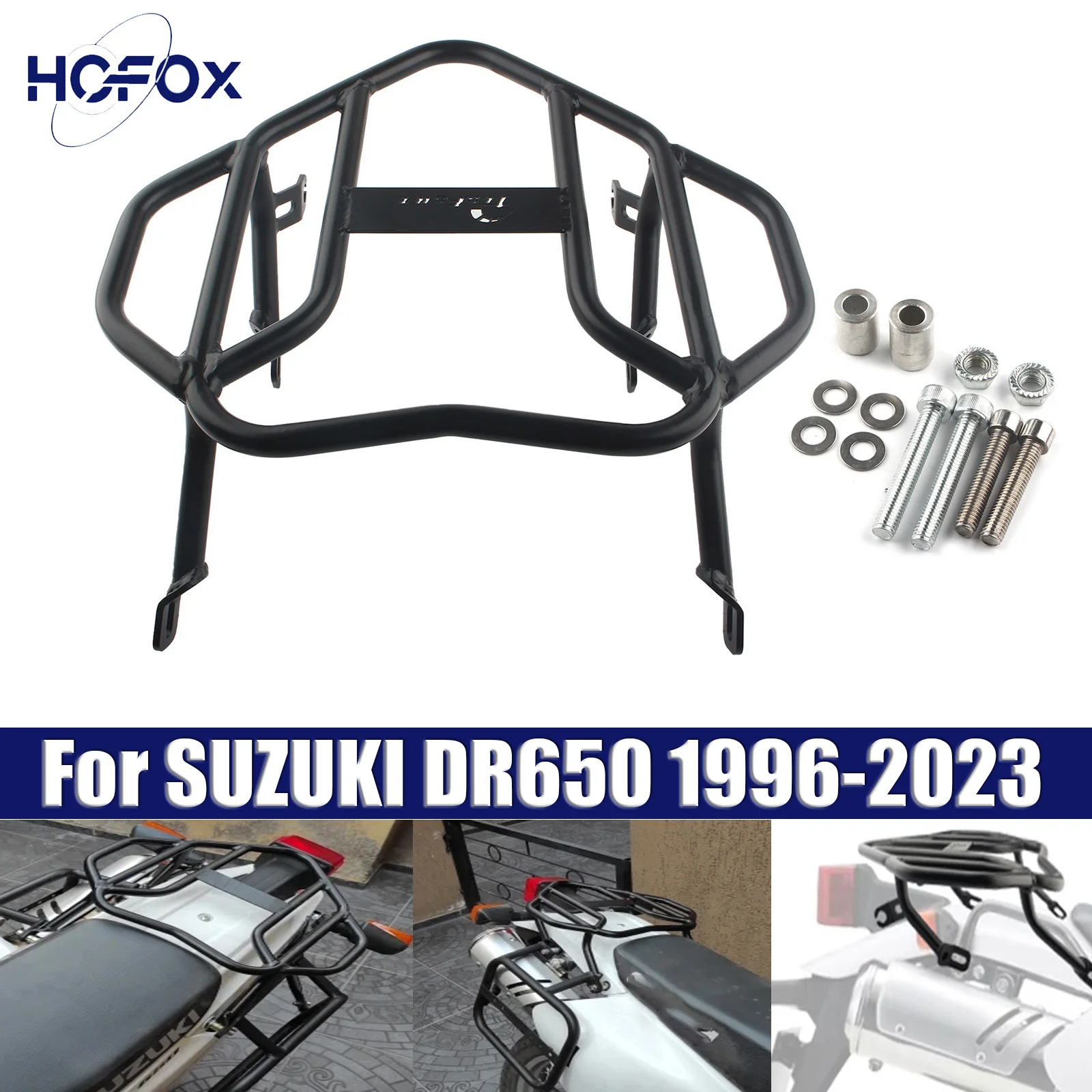 

Мотоциклетный грузовой багажник, хвостовая сумка, задняя багажная полка, поддержка для SUZUKI DR650 1996-2023