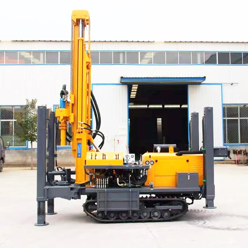 China Blast Hole Pneumatic Drilling Rig Machine Air Compressor Mine Borehole Rock Core Water Well Drilling Rigs Machinery for US