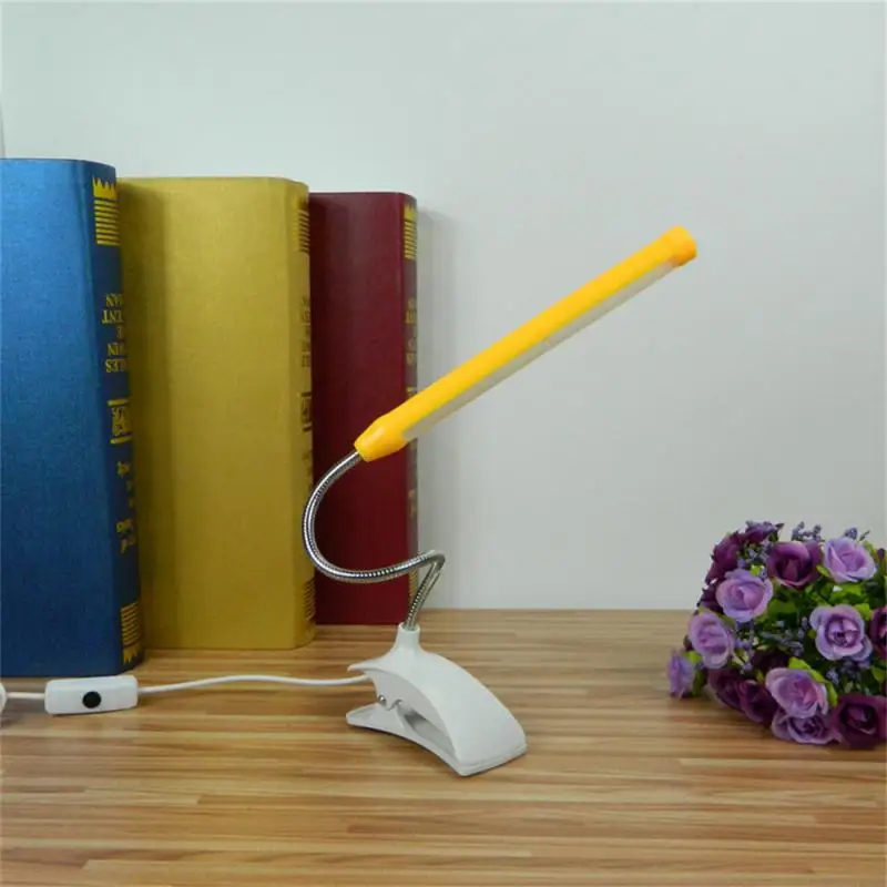 Student Book Light Clip Type Portable Household Accessories Tube Shap Reading Lamps Power-saving Night Reading Light