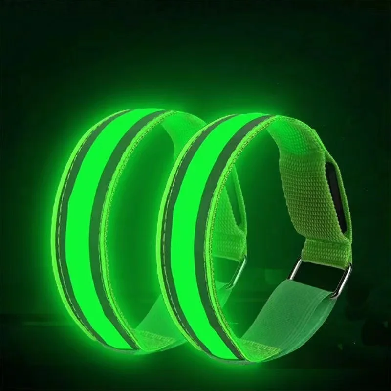 Night Running fluorescent wristband LED running light Cycling light wristband reflective armband Fluorescent wristband Light ban