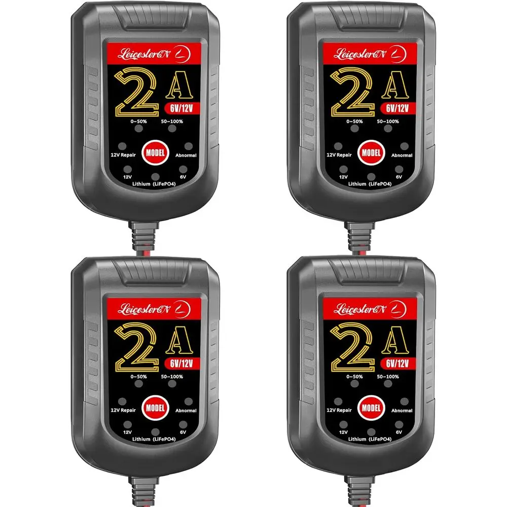 

[4-упак.] 2A зарядное устройство для трюков, автоматическое обслуживание, 6 В, 12 В, умное поплавковое зарядное устройство для автомобилей, мотоциклов, газонокосилок Tra