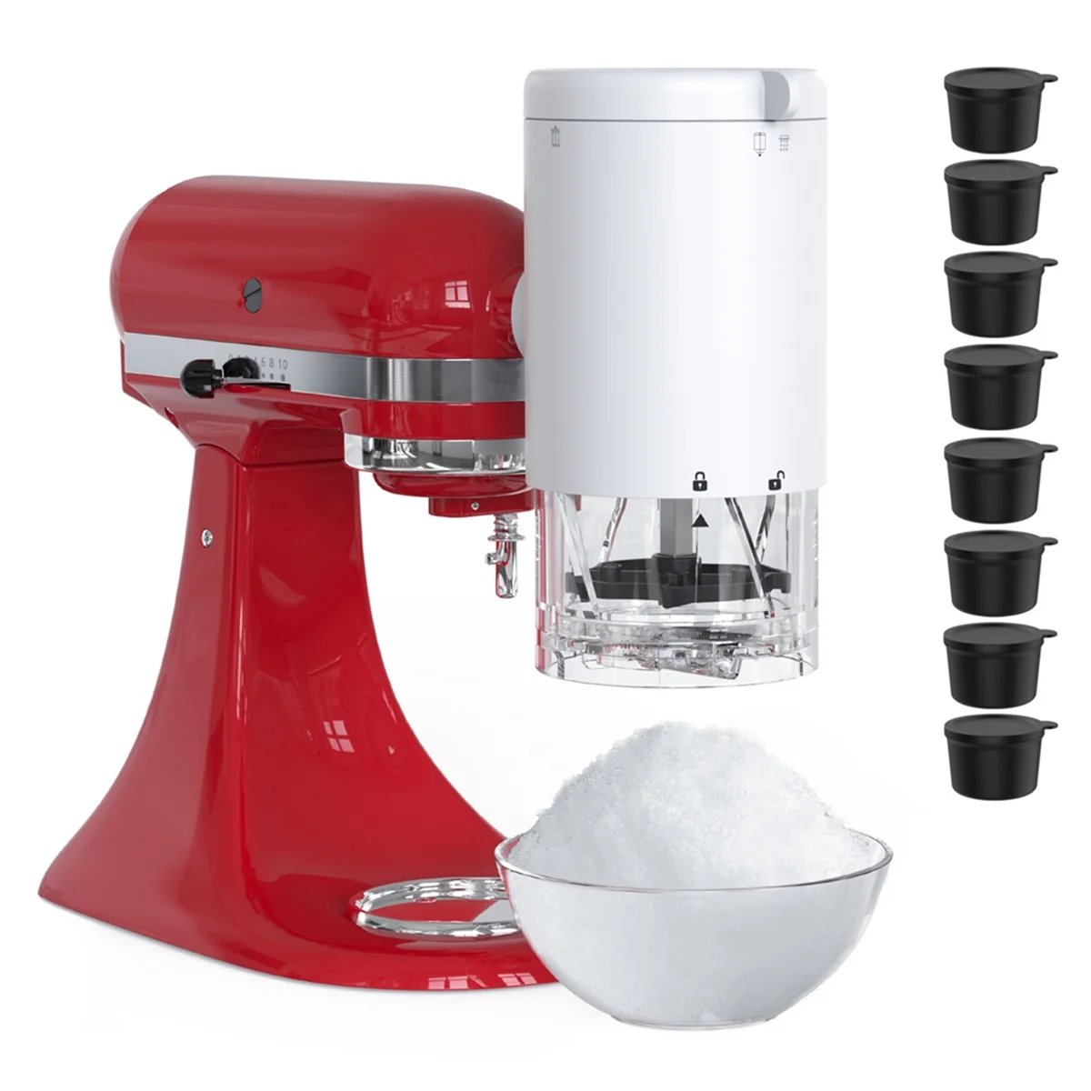 Shave Ice Attachment for Stand Mixer, Shaved Ice and Snow Cone Attachment for Stand Mixer