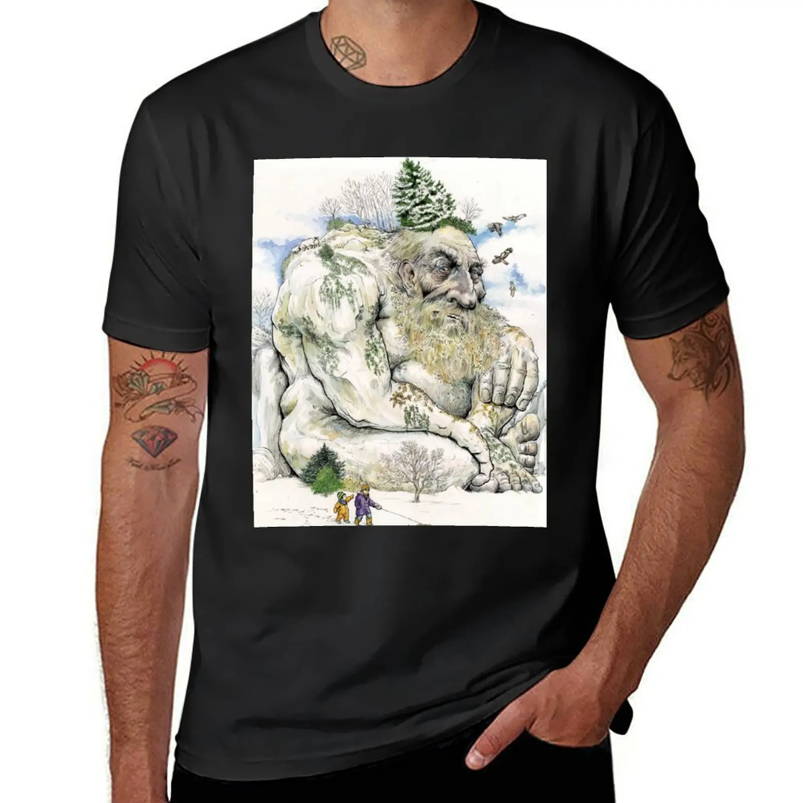

Mountain Troll T-Shirt summer top plus sizes kawaii clothes funny t shirts for men