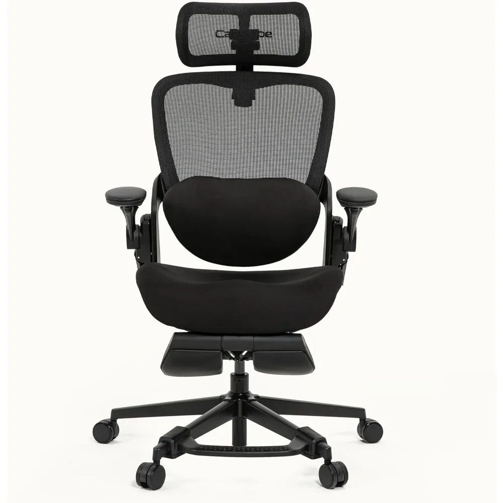 

Office Chair for Women & Small Frames,330lb Capacity,4D Adjustable Lumbar/Headrest,Flip-Up Arms & Footrest, Ergonomic Desk Chair