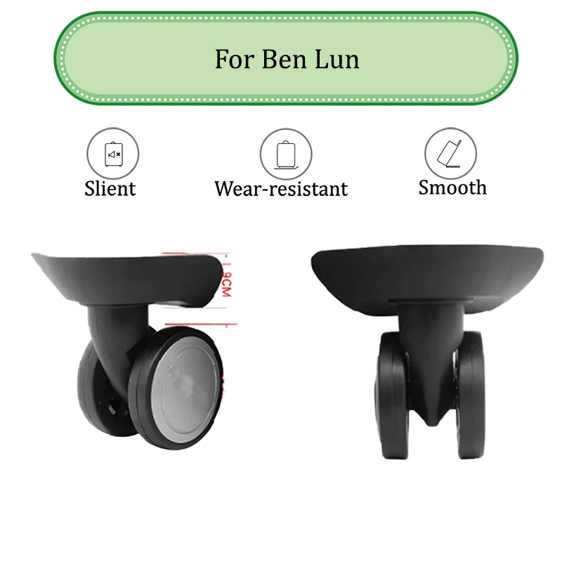 

For Ben LUN--104 High Quality 5cm Luggage Wheel Repair kit - fits Most Luggage Silent Rolling Replacement Wheels + Screw Tool