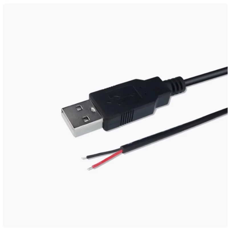 No. 22 pure copper 3A full copper USB single head charging cable, 2-core USB data cable, 1-meter USB power cable, 0.5M