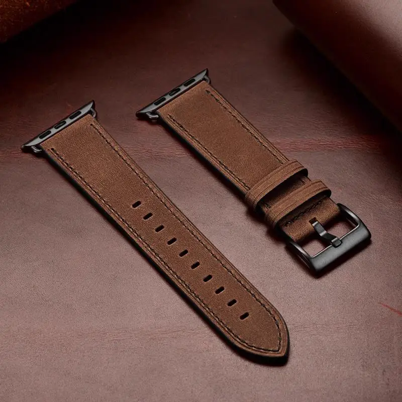Leather Strap for Apple watch Band 46mm 42mm 44mm 45mm Ultra 3 49mm 41 40 Silicone correa bracelet iWatch Series 11 10 9 8 7 SE