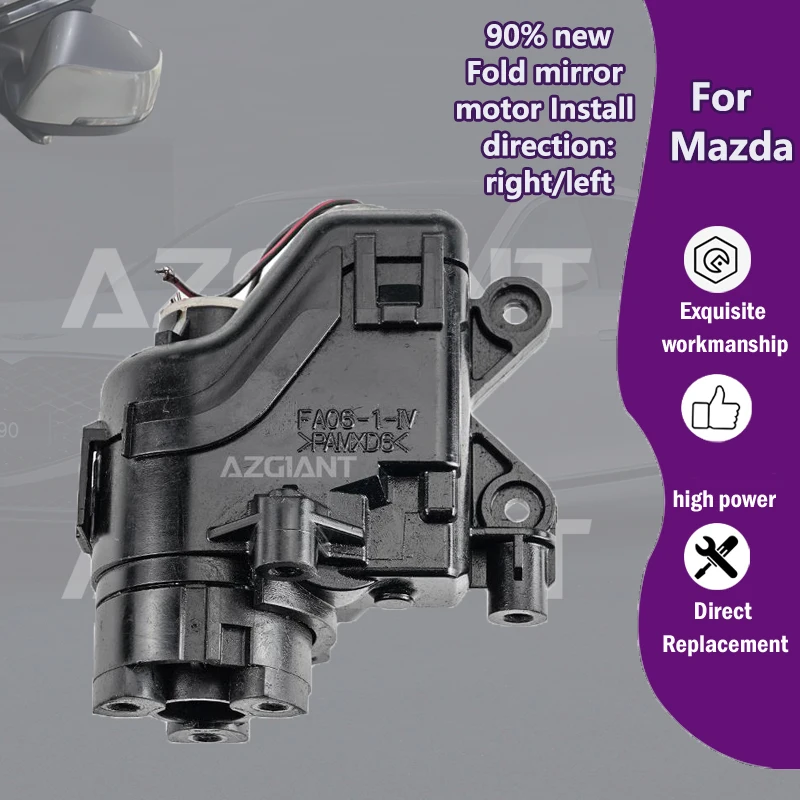 

AZGIANT Car Rearview mirror folding internal 12V R L original motors For Mazda CX-5 CX-3 CX-4 MK2/CX-9 MK3/CX-8/CX-50/CX-30