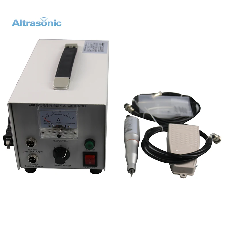 

China Manufacturer Gold Supplier Low Consumption Ultrasonic Cutting Blade 40kHz Digital Generator Plastic Cutter