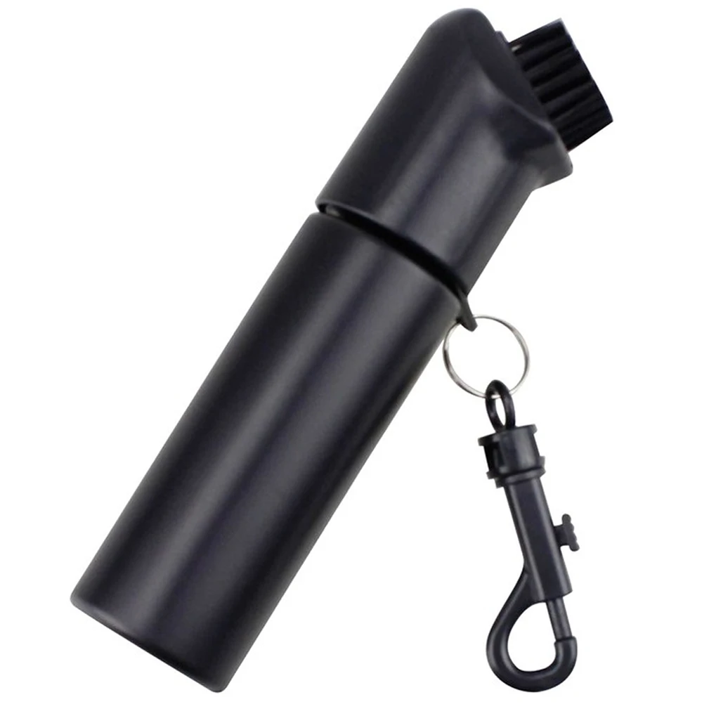 

Golf Club Cleaning Brush Black Lightweight Portable Washer Sprayer Groove Brushes for Ball Washing Accessories for Golfing