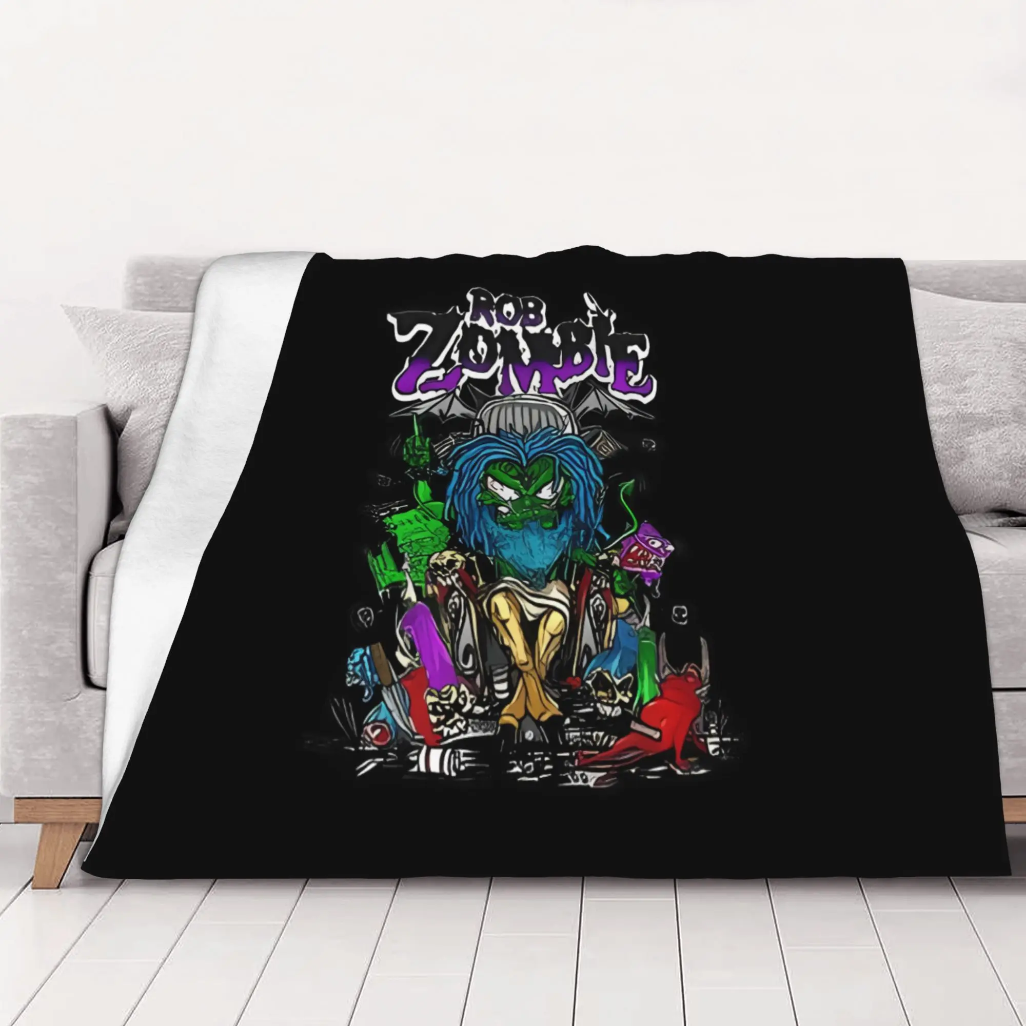 1PC home Cutecore Best Popular New the robzombie Blanket Super Cosy Plush Home Living Room Sofa halloween