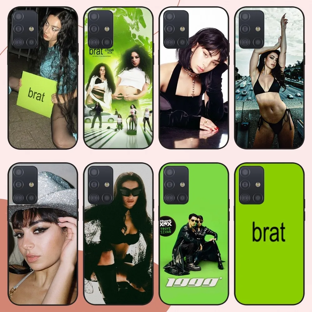 

C-Charli X-XCX Singer Phone Case For Samsung Galaxy 20 10 S24 S22 S23 S30 Note Plus Lite FE ULTRA Cover