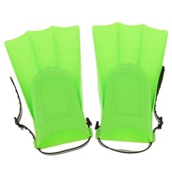 Kids Scuba Dive Fins For Travel Size Flippers Fins Swimming Diving Learning Tools (Green)