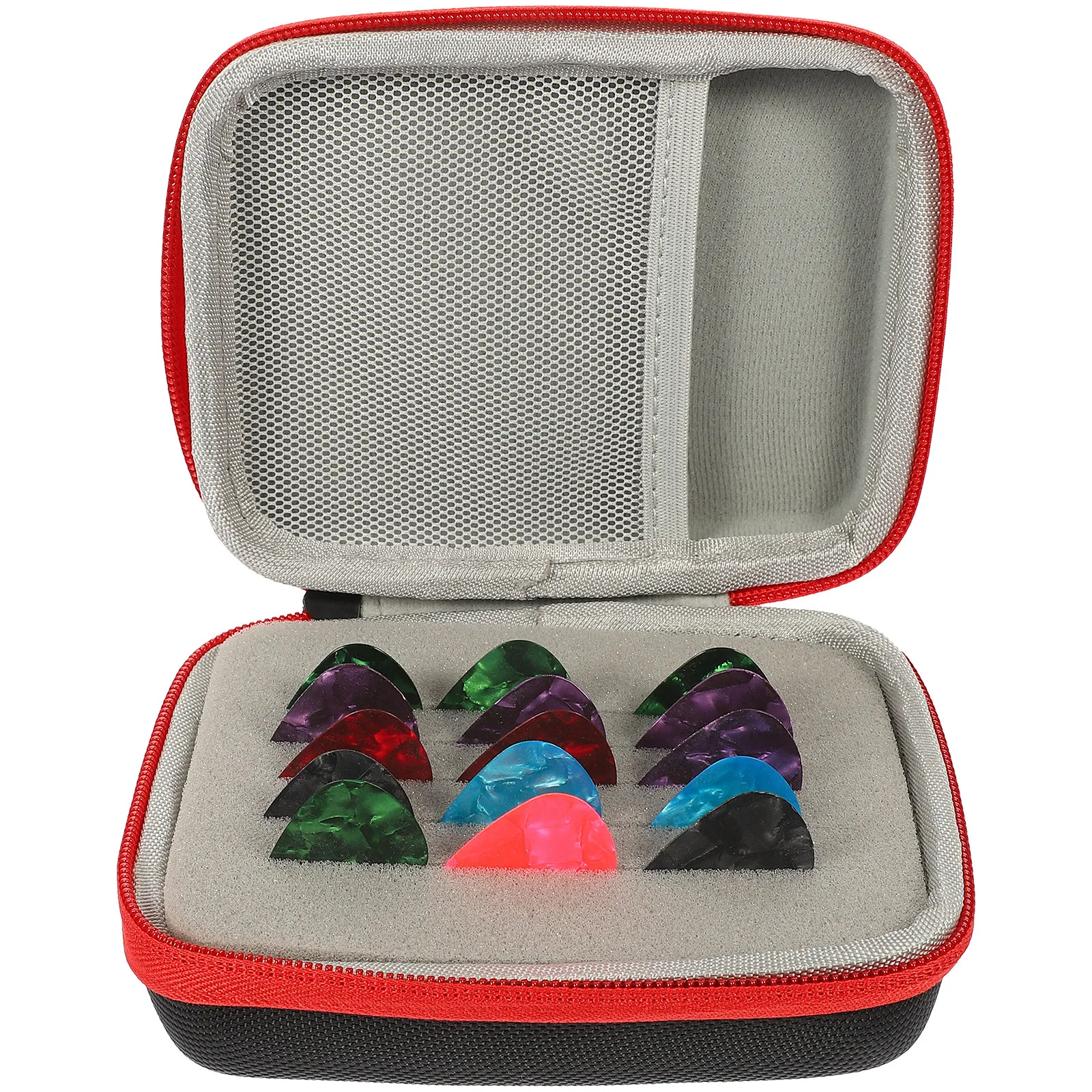 

Набор держателей для гитарных медиаторов: прочный пластиковый органайзер-футляр для электрогитар, фолк-гитар и струнных инструментов, сумка для хранения гитарных медиаторов