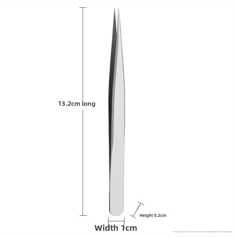 Pinzette professionali di bellezza ultra affilate in acciaio inossidabile per saloni e uso domestico Pinzette di precisione con manico lungo per punti neri e pavone